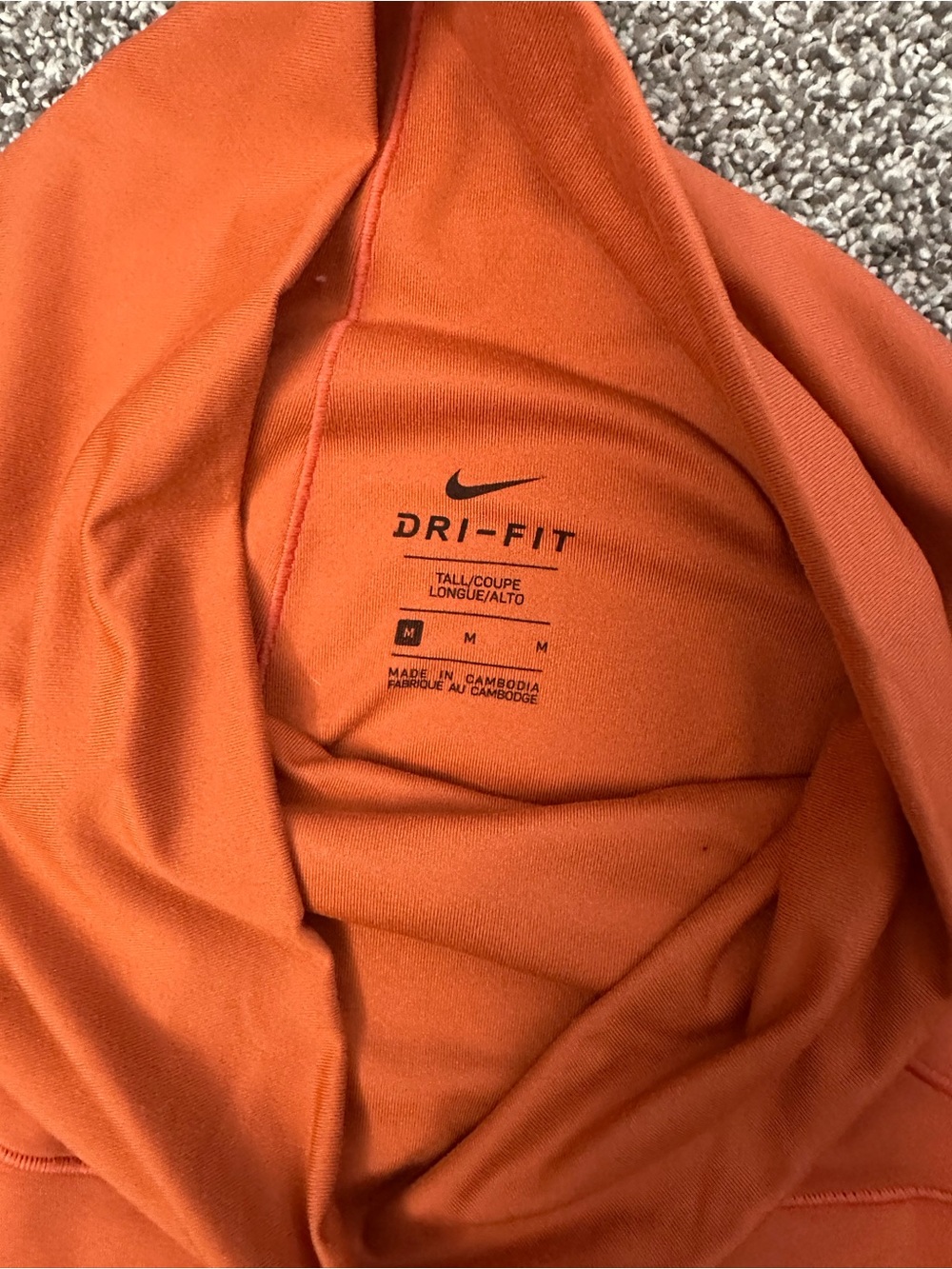 Nike Rust Orange Maternity Leggings- Size Medium Long - Picture 3 of 3